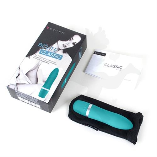 Vibrador de suave textura sumergible bcute celeste